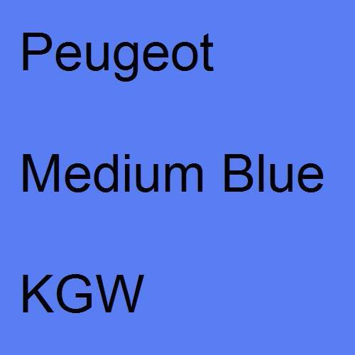 Peugeot, Medium Blue, KGW.